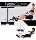 Sit Up Pull Rope Spring Tension Foot Pedal Abdomen Leg Exerciser Tummy Trimmer Stretching Slimming Training Black